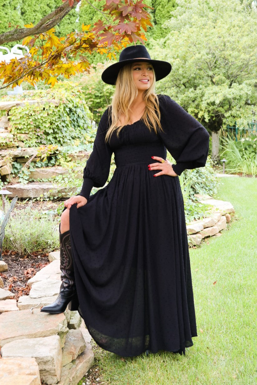 Swiss Dot Black Maxi Swiss Dot Black Maxi