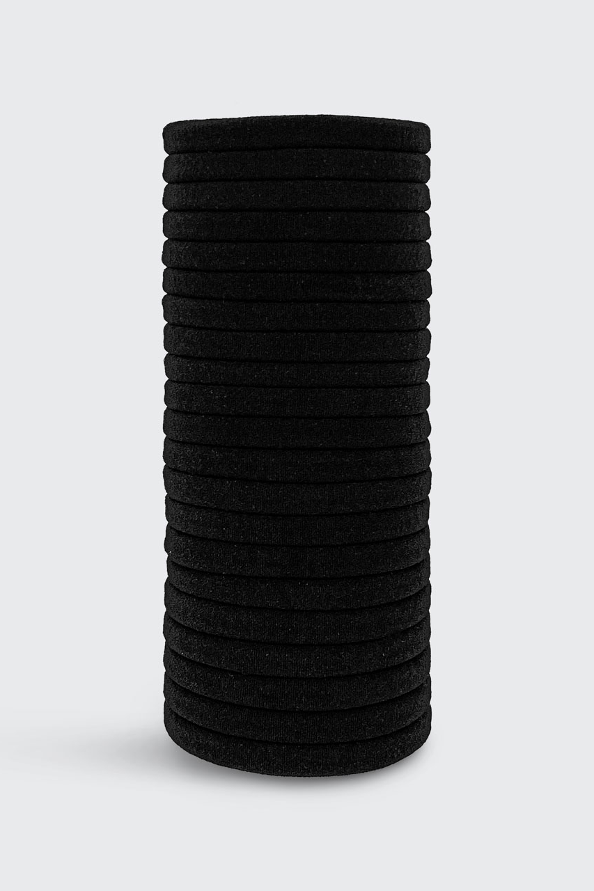 Eco-Friendly Nylon Elastics 20pc Set - Black