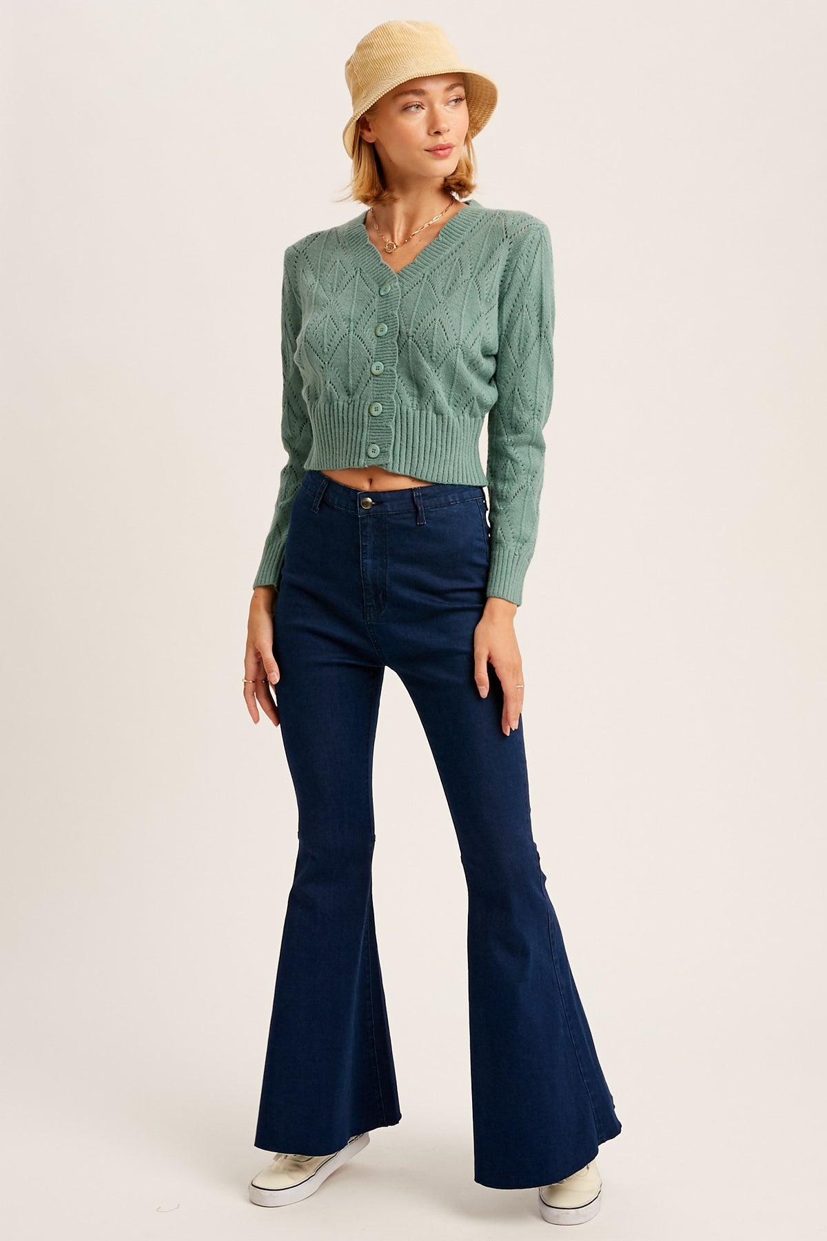 Stretched Extra Wide Flare Denim Pants