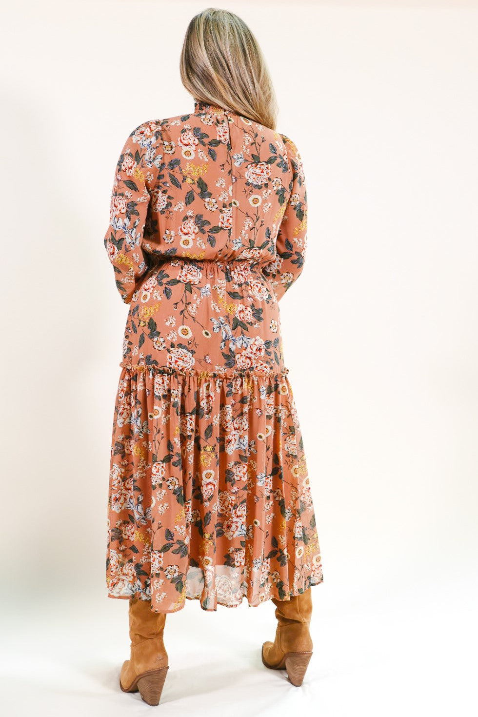 Grace Floral Print Midi Dress