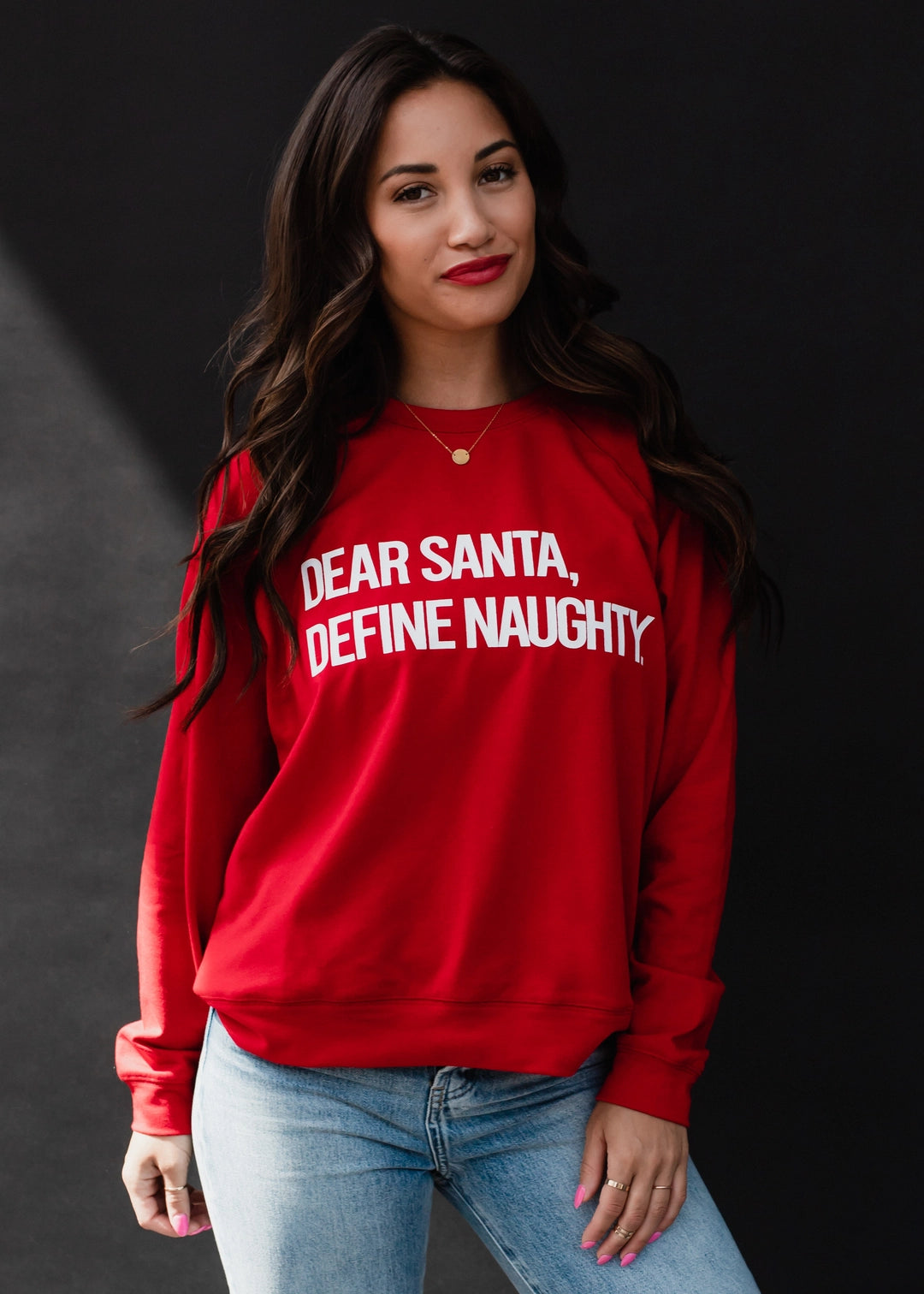 "Dear Santa, Define Naughty" Sweatshirt