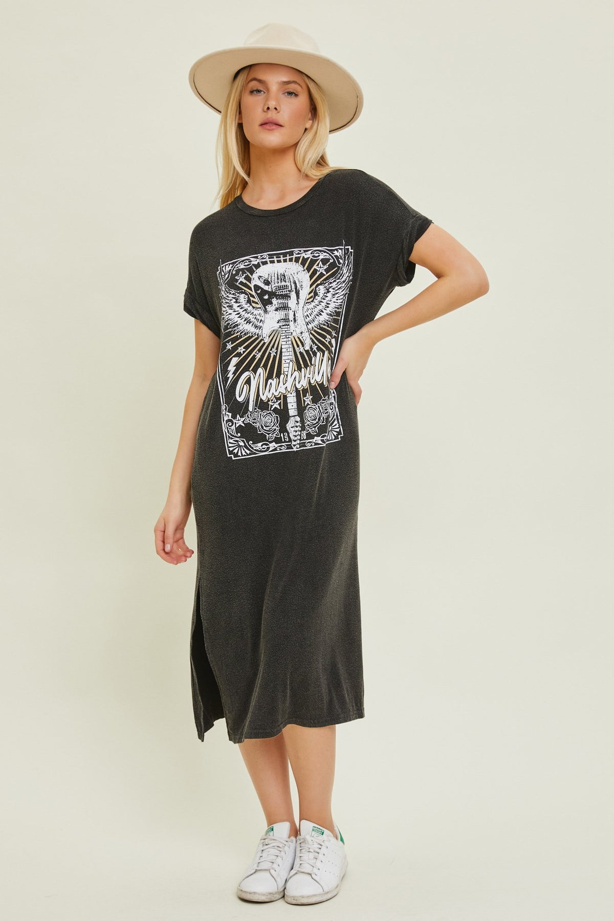 Nashville T-Shirt Midi Dress Penelope The Label Nashville T-Shirt Midi Dress Penelope The Label