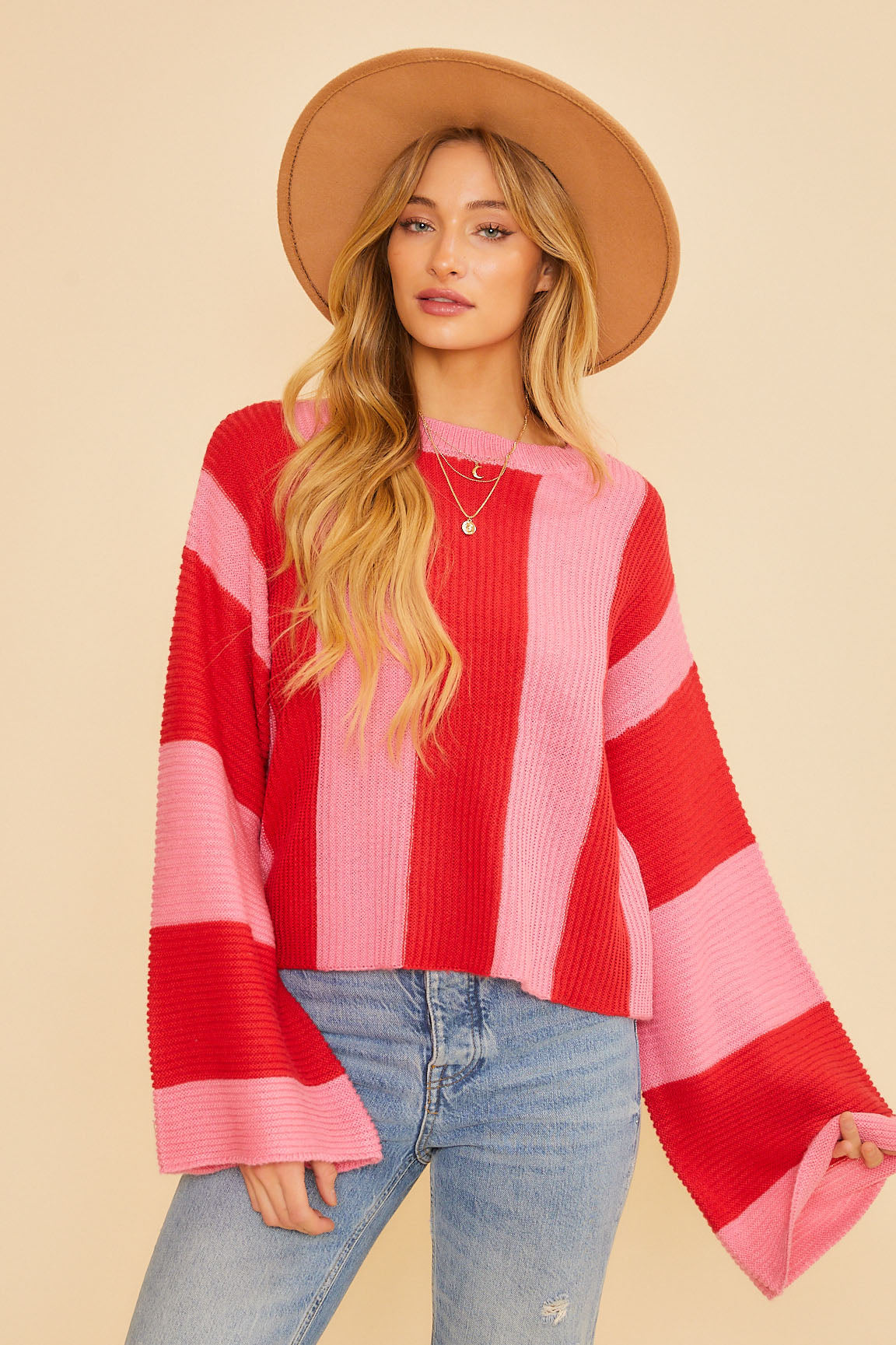 Bell Sleeve Knit Sweater