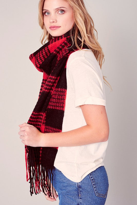 Gingham Check Scarf