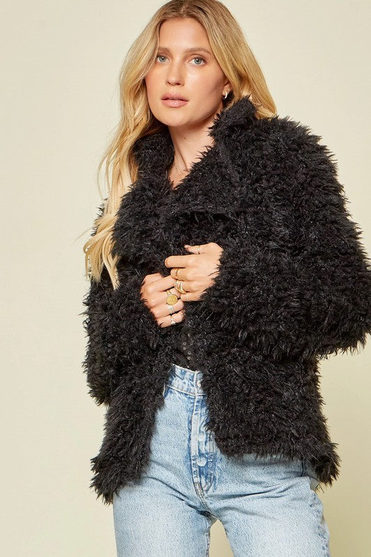 Zoey Faux Fur Jacket – Penelope The Label