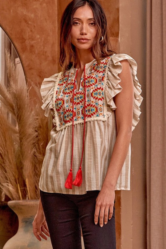 Marisol Embroidery Top