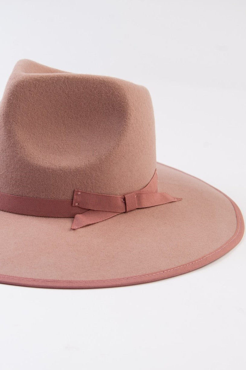 Mauve Rancher Wool Hat