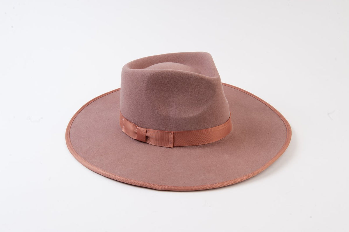Mauve Rancher Wool Hat