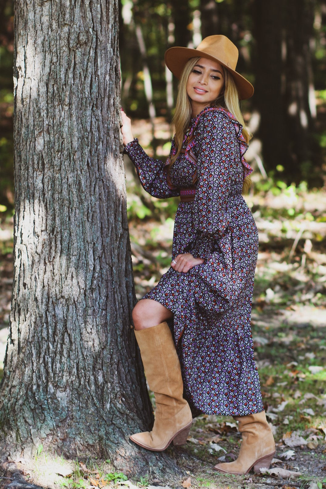 boho winter dress