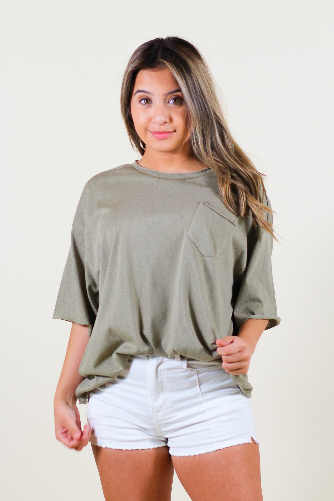 Over-sized Crop Knit Top