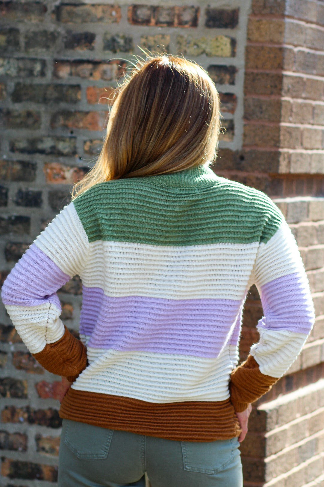 Color Block Love Sweater
