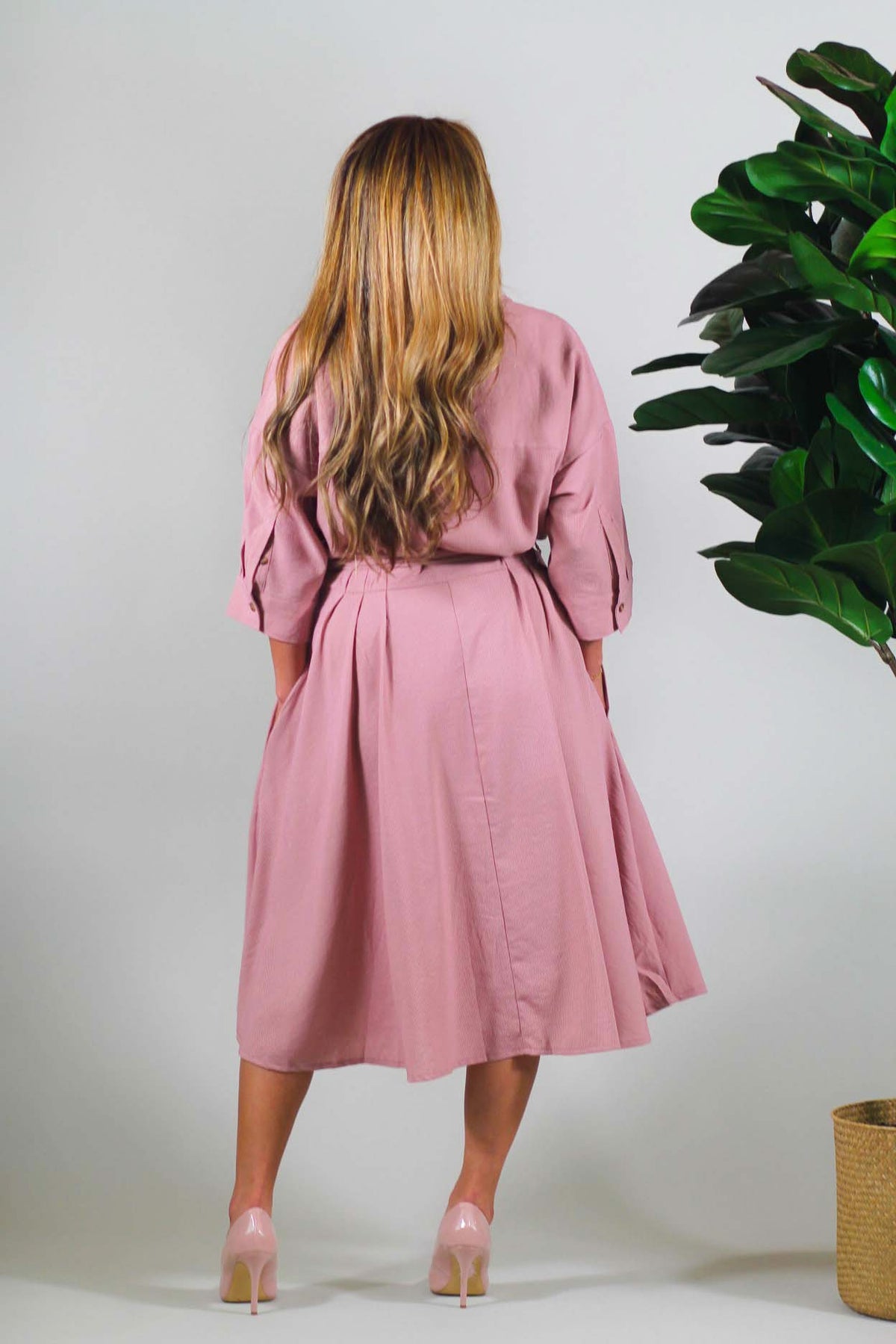 Lady Jane Button Down Midi Dress Lady Jane Button Down Midi Dress
