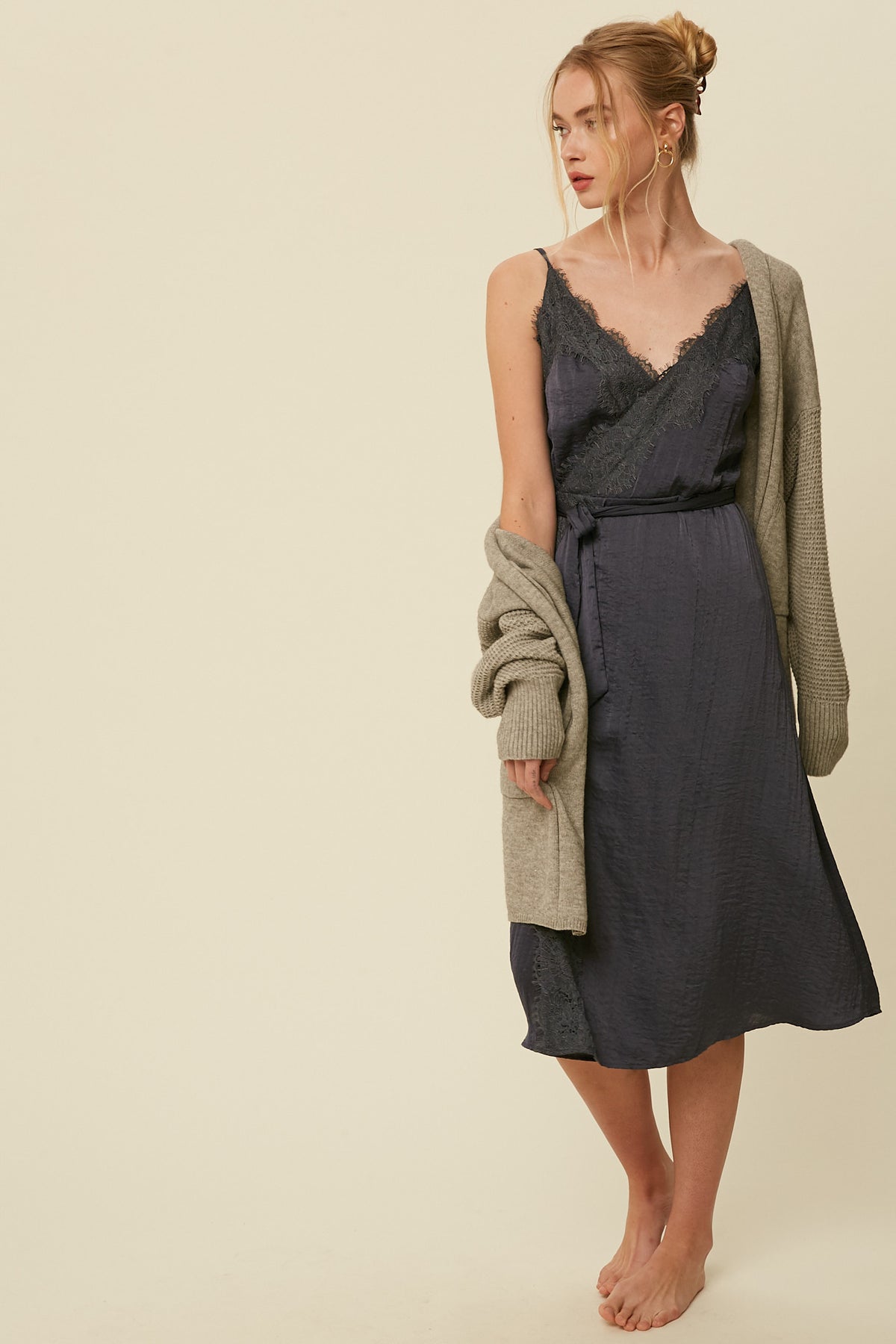 Olivia Wrap Midi Dress Penelope The Label Olivia Wrap Midi Dress Penelope The Label