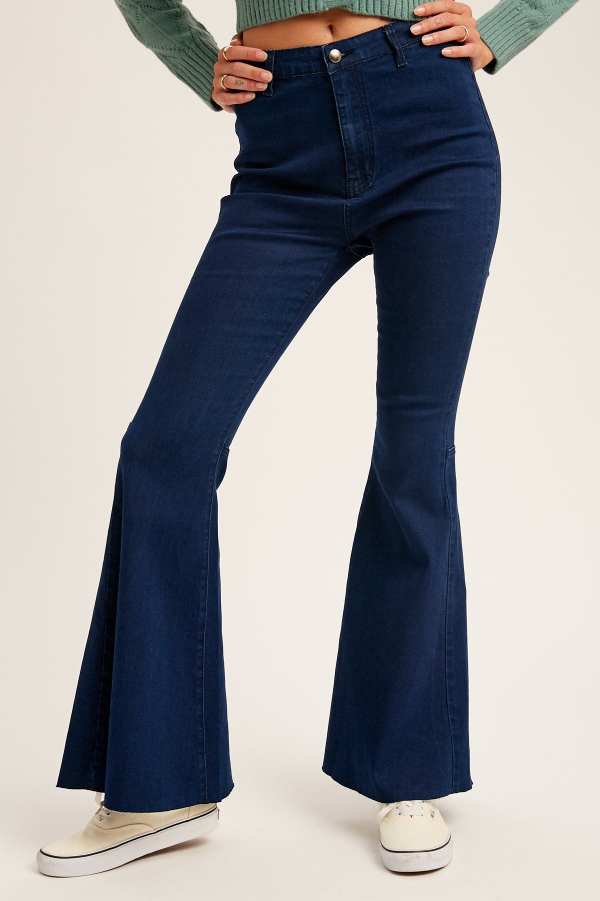Stretched Extra Wide Flare Denim Pants