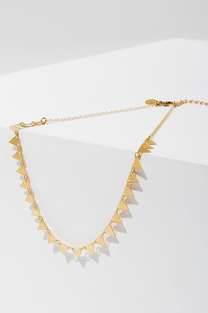 Candra Necklace in Triangles
