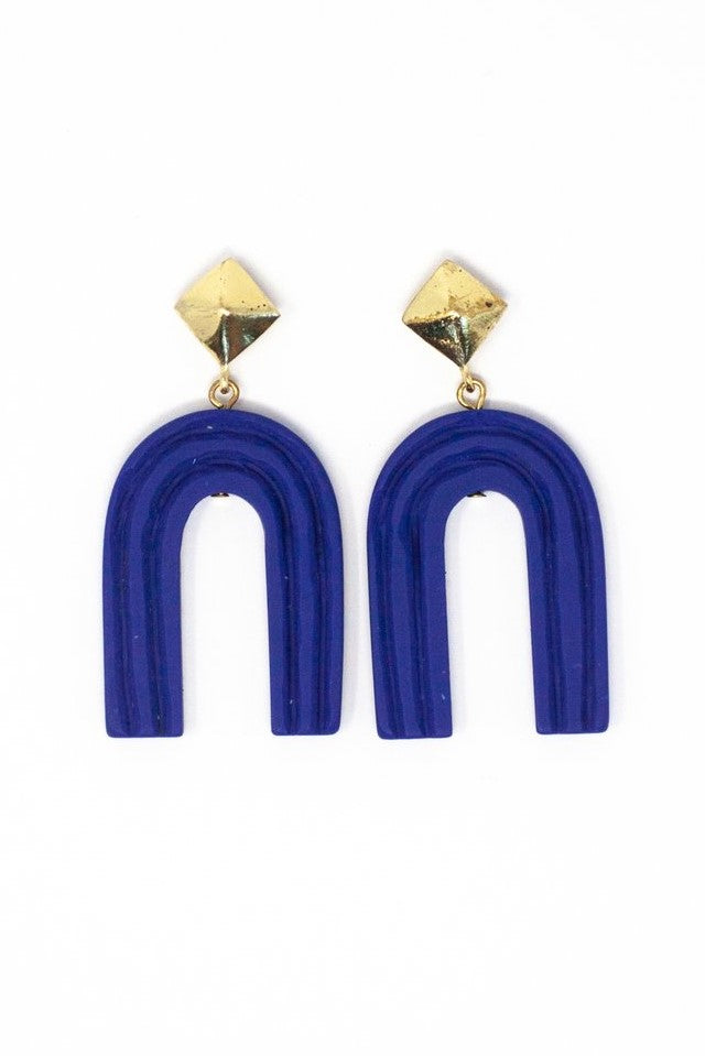 Royal Blue Rainbow Earrings