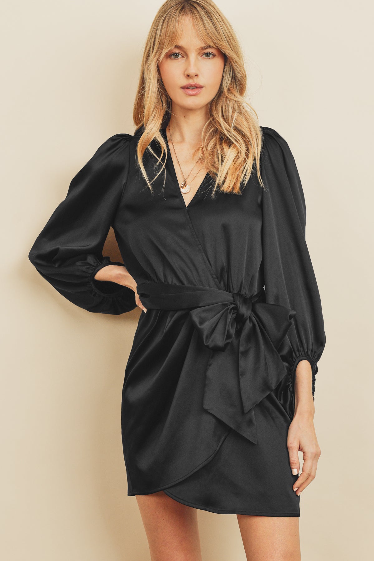 Jennifer Wrap Mini Dress Penelope The Label Jennifer Wrap Mini Dress Penelope The Label