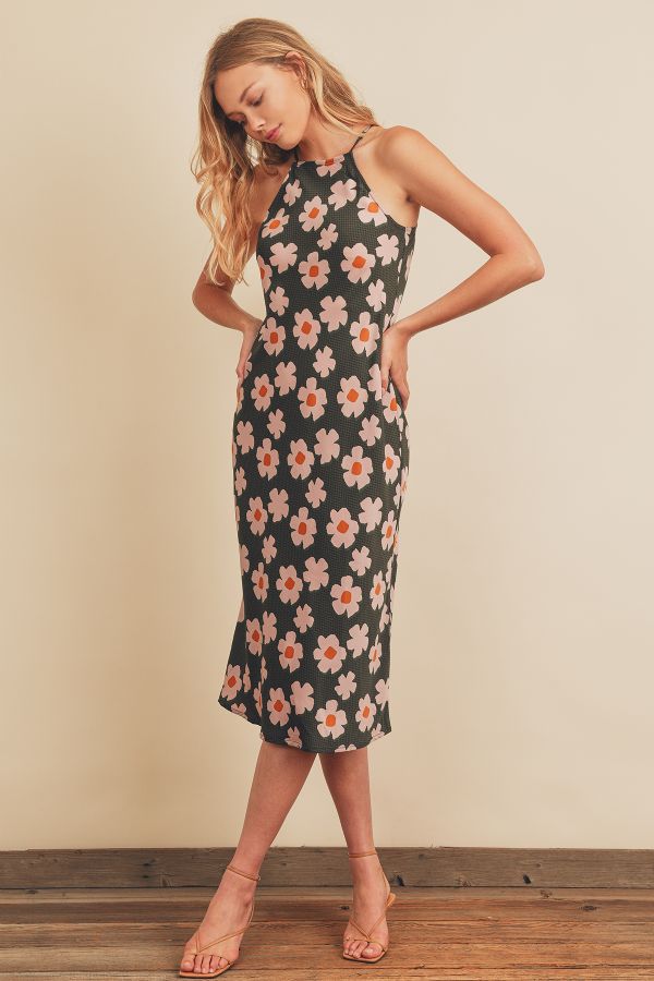 Harmony Floral Halter Midi Dress Penelope The Label Harmony Floral Halter Midi Dress Penelope The Label